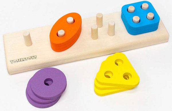Yoshatoys Развивающая деревянная игрушка Сортер