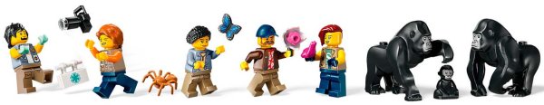 Lego Конструктор City "Исследователь джунглей: вертолет в базовом лагере"