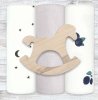 Mjolk Сет из 3 пелёнок Голубика, White Sand, Ночное небо