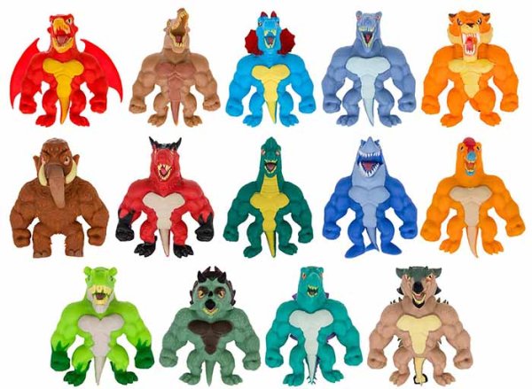 1Toy Тянущаяся фигурка Monster Flex Dino, 14 см