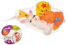 Крошка Я Набор резиновых игрушек для ванны «Друзья», 4 штуки					