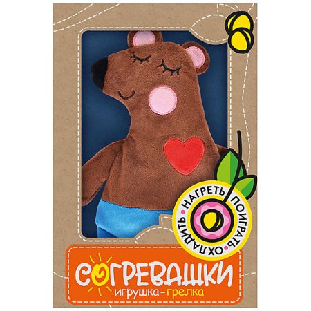 Макси тойз грелка-игрушка медвежонок 30 см