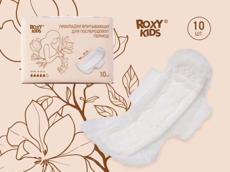 Roxy-Kids Прокладки послеродовые Extra Plus, 32 см, 10 штук