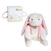 Lapkin Мягкая игрушка Кролик 45 см / цвет белый/розовый
