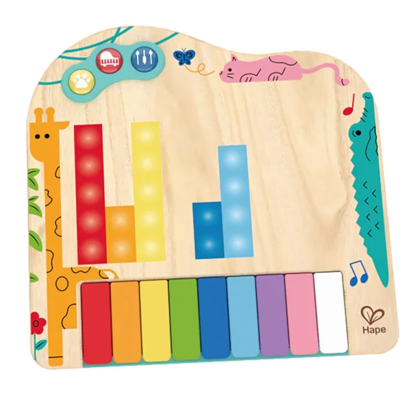 Hape музыкальная игрушка "Волшебное прикосновение" Пиксельное пианино с динамическим экраном E0635_HP