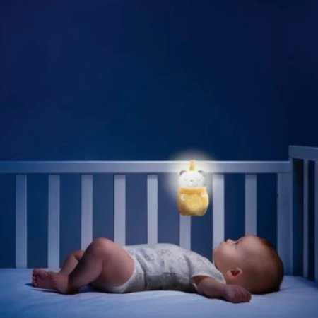 Chicco Погремушка-ночник 2 в 1 "Мишка"