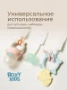 Держатель для пустышек "Серо-голубые звезды". Ткань