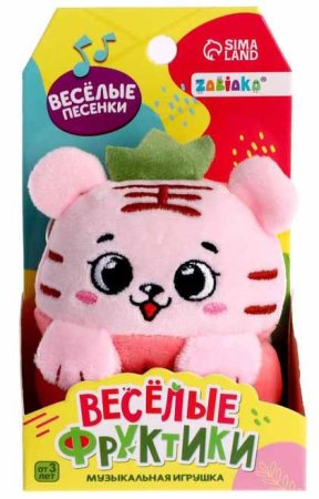Zabiaka Музыкальная игрушка "Веселые фруктики" / цвет розовый