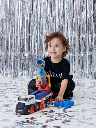Happy Baby Автовоз с пушкой и машинкой Cannon Truck