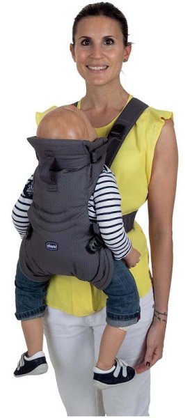 Chicco Переноска-кенгуру Easy Fit / цвет Moon grey (серый)