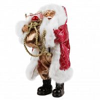Maxitoys Дед Мороз в Красной Шубе с Мешком, 32 см  / цвет белый, красный					