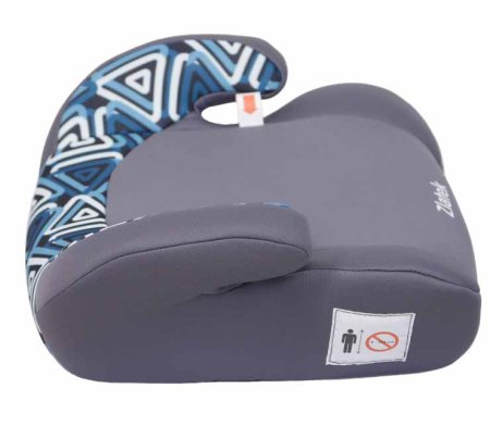 Zlatek Бустер для детей "Raft" мозаик (22-36 кг) / цвет серый + принт