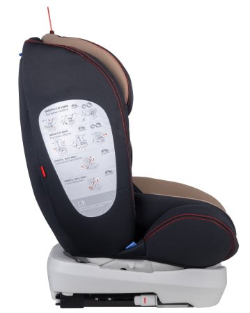 Farfello Автокресло детское KBH303 Isofix, 0-36 кг / цвет Черный-кремовый