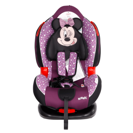 Siger Автокресло детское Кокон ISOFIX, серия Disney / цвет Микки Маус звезды фиолетовый