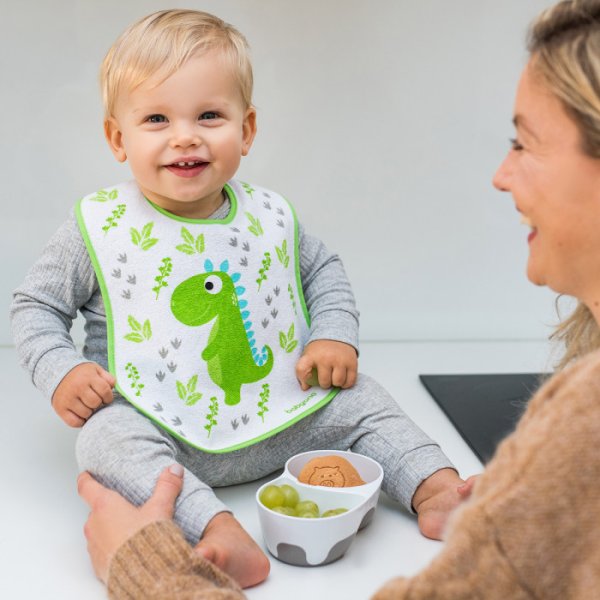 BabyOno Нагрудник "Я умею" на липучке