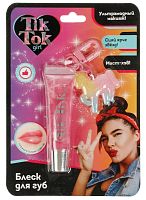 TikTok Girl Блеск для губ с игрушкой / цвет розовый					