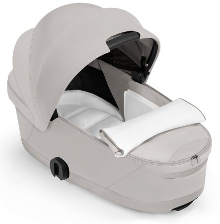 Коляска 2в1 CYBEX Priam Style Chrome Brown + спальный блок (City Grey)