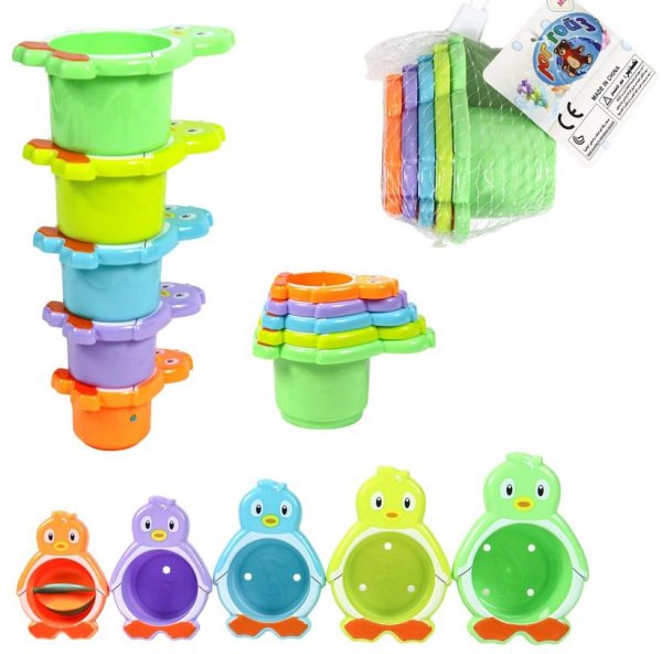 Пирамидка-стаканчики "Пингвин"