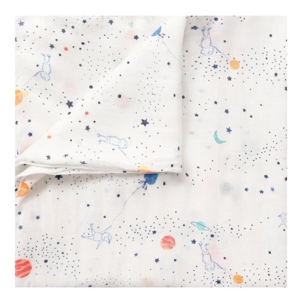 Aden&Anais Набор пеленок из бамбука White label Stargaze, 3 штуки / цвет белый, синий