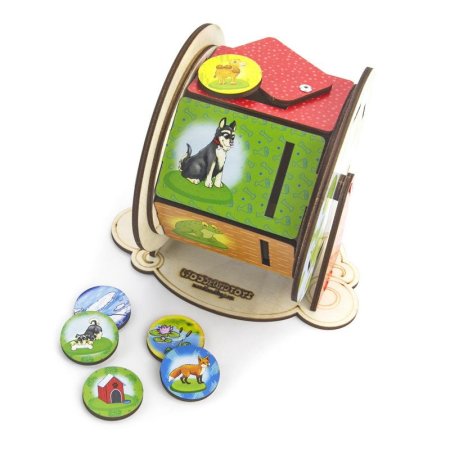 WoodLand Toys Сортер Барабан "Кто где живёт"