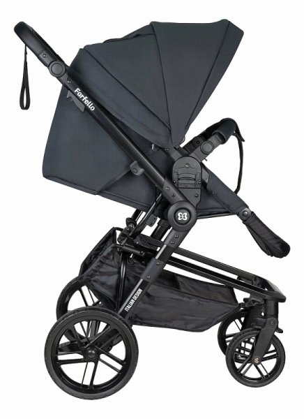 Farfello Коляска 3 в 1 Zuma Trio Comfort / цвет Total Black (черный)