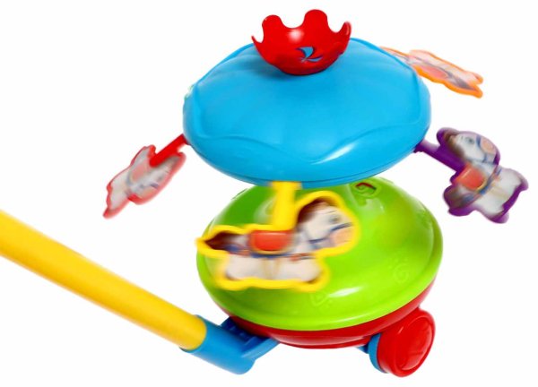 Каталка на палочке "Звонкая карусель"