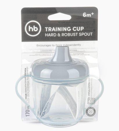Happy Baby Поильник Drink Up, 170 мл / цвет steel