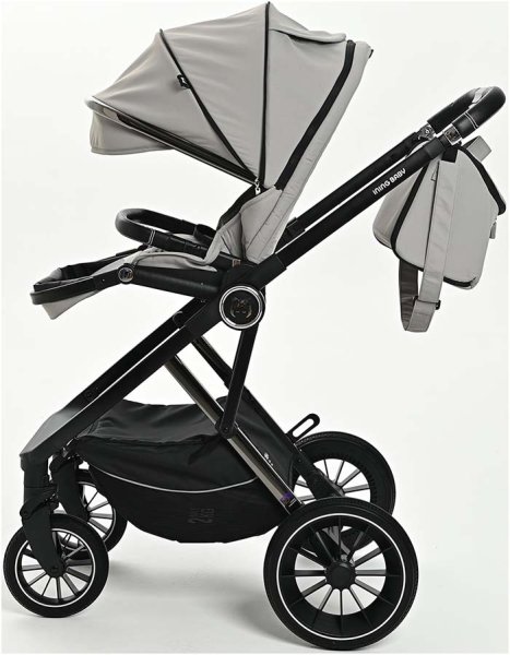 Ining Baby Коляска 2 в 1 KR350 / цвет light grey (светло-серый)