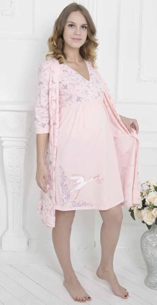 Hunny mammy Комплект для беременных и кормящих женщин 1-НМК 08520 / цвет персиковый