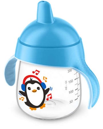 Avent Чашка поильник, 260 мл, с 12 месяцев до 3 лет, голубой, артикул: SCF753/05