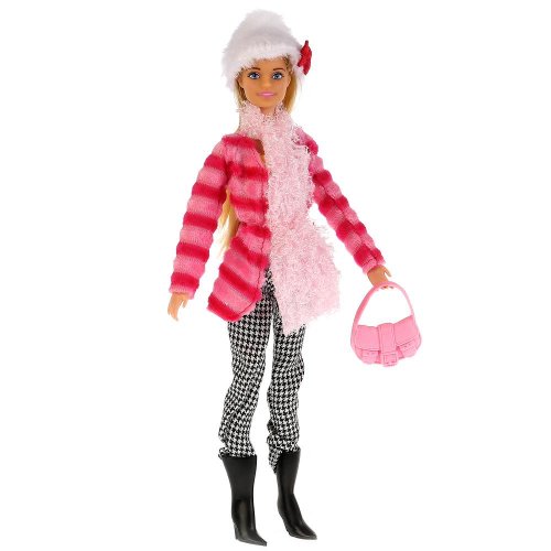 Карапуз кукла софия в полосатой куртке и шапке с аксессуарами
