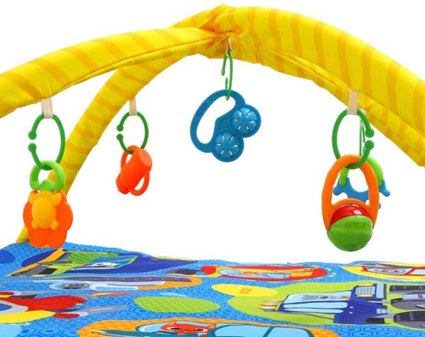 Крошка Я Развивающий коврик с дугами «Транспорт»