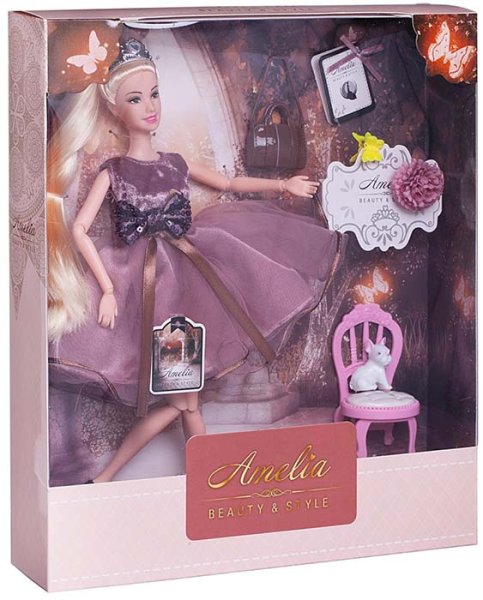 ABtoys Кукла "Королевский прием", с аксессуарами, 30 см
