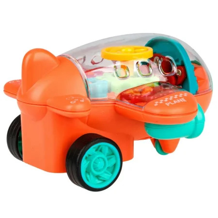 1Toy Интерактивная игрушка Движок Самолет прозрачный со световыми и звуковыми эффектами / цвет в ассортименте