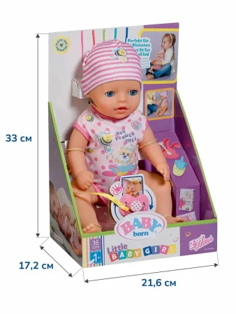 БЕБИ борн. Интерактивная кукла Лена с магическими глазками 36 см. BABY born