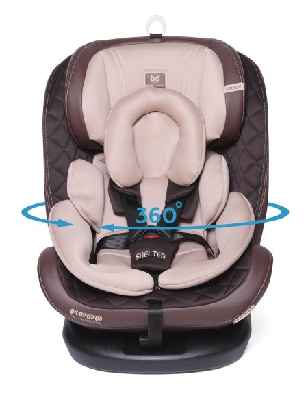 Babyсare Детское удерживающее устройство Shelter гр 0+/I/II/III, 0-36кг, (0-12лет) (ЭКО-Шоколадный/С
