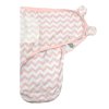 Summer Infant Конверт для пеленания на липучке SwaddleMe / цвет белый/розовый (зигзаги)