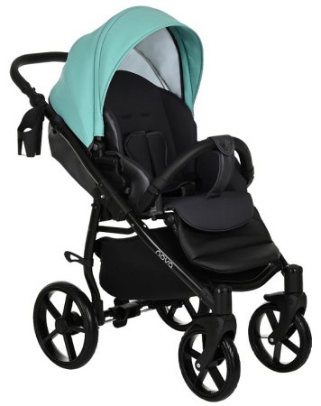 Tutis Коляска 2 в 1 Novo / цвет кожа Antracite Metalic-Mint (темно-серый + мятный)