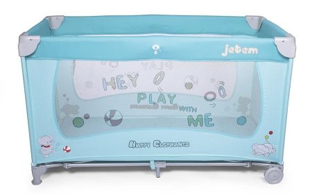 детские Jetem Манеж-кровать C3 / цвет голубой (Happy Elephants)