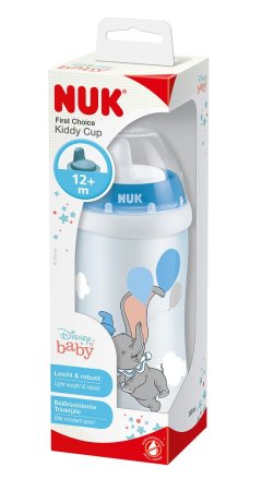 NUK Поильник "KIDDY" Дисней "Дамбо", 300 мл/ голубой