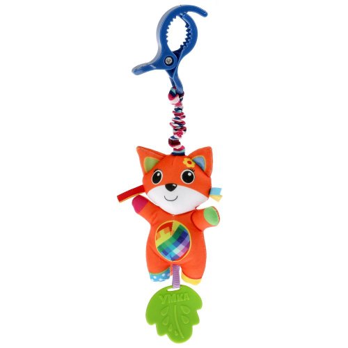 Умка Текстильная игрушка-погремушка Лиса на блистере 307502 / цвет оранжевый