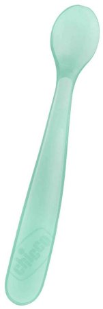 Chicco Ложка мягкая силиконовая, с 6 месяцев, 2 штуки / цвет голубой