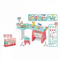 Play House Детский игровой набор доктора, 27 предметов / цвет красный, голубой					