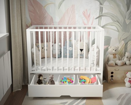 Детская кроватка Incanto Hollie цвет белый