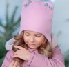 Orso Bianco Шапка для девочки, с бантиками