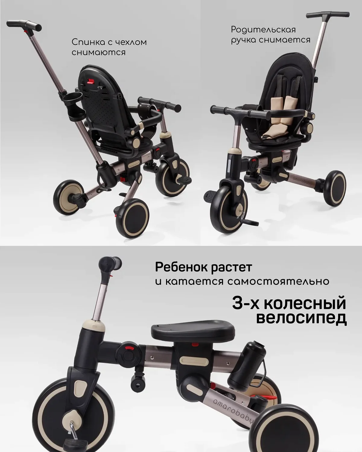 (м)Велос.ногофункцио.Amarobaby MultiRide