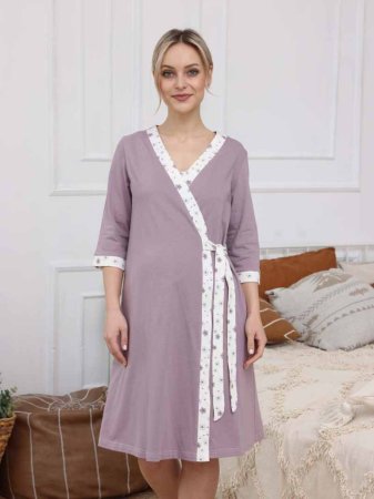 Hunny mammy Комплект для беременных и кормящих 10520, размер 170,176- 92-98 / цвет коричневый-молочный