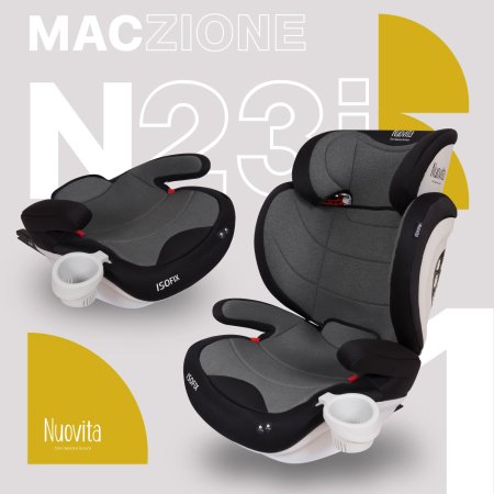 Nuovita Детское автокресло Maczione N23i-1 / цвет Nero/Чёрный