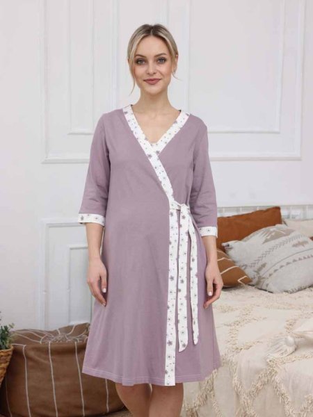 Hunny mammy Комплект для беременных и кормящих 10520, размер 170,176- 92-98 / цвет коричневый-молочный