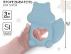 Mum&Baby Прорезыватель силиконовый «Белочка» / цвет синий